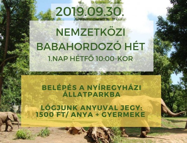 Mini buli, hordozós fotópályázat és sok más! Nemzetközi Babahordozó Hét a Lógjunk Anyuval