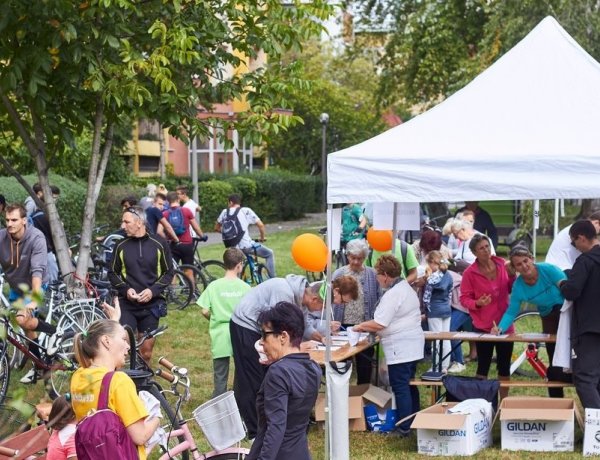 Az idei Bringaváros 7.1 egyik új helyszíne volt a Malomkert!