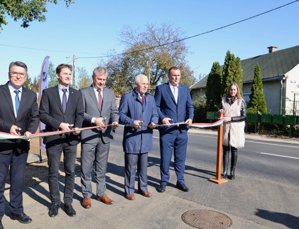 Megújult a 3822-es, azaz a Nyírszőlős, Kótaj felé vezető út egy jelentős szakasza