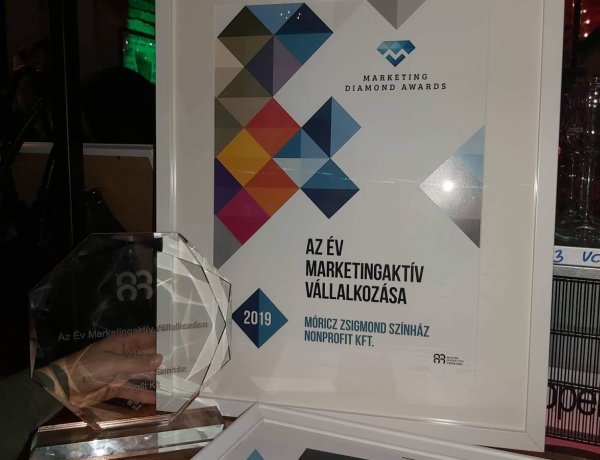 Díjeső a Móricz Zsigmond Színháznak a 2019-es Marketing Diamond Awards-on