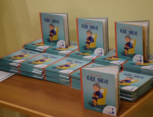 Béres Tamás,  IGRIC NAGYI című meséskönyvét mutatták be a könyvtárban