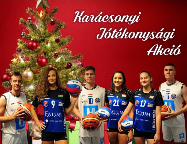 Karácsonyi jótékonysági akció - várják a röplabdások és a kosarasok a felajánlásokat