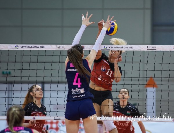 Előny a Nyíregyházánál - öt szettben dőlt el a CEV Kupa meccs