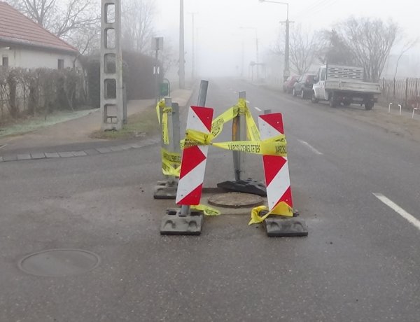 Forgalomkorlátozás mellett közműhelyreállítási munkálatot végeznek Nyírszőlősön