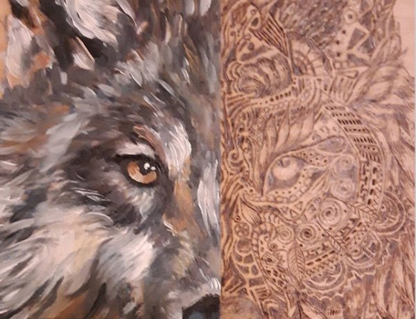 Festmény- és pirográf-kiállítás a Móricz Zsigmond Megyei és Városi Könyvtárban  