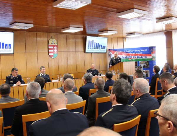 Évértékelés a Szabolcs-Szatmár-Bereg Megyei Rendőr-főkapitányságon