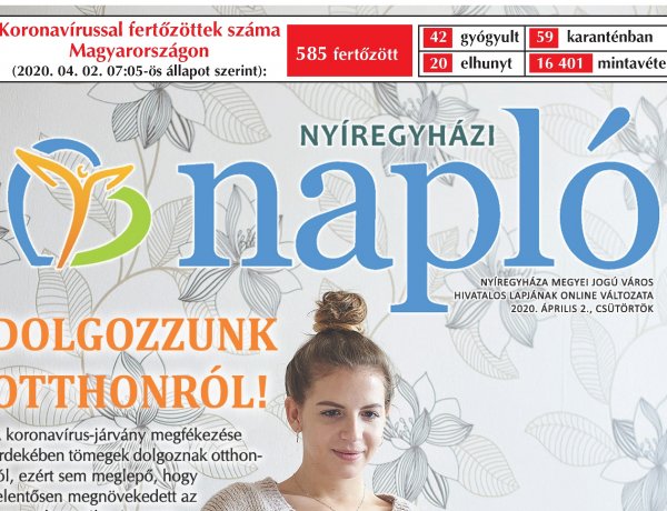 Kijárási korlátozás és feljelentés? Olvassa a csütörtöki Nyíregyházi Naplót, digitálisan!