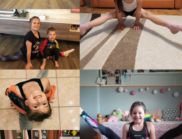 Online edzések - A szobájukba kényszerültek a Flexi Team aerobikosai is