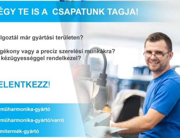 Dolgozz te is a Hübner-H Kft-nél - Jelentkezz most! Részletek a cikkben!