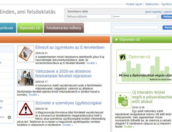 Schanda: ajánlott rendszeresen nézni a felvi.hu-t – Hasznos információk a felvételizőknek