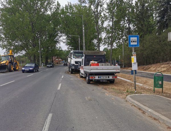 Útépítés a Kemecsei úton és környékén - A munkagépek miatt fokozottan figyeljenek!