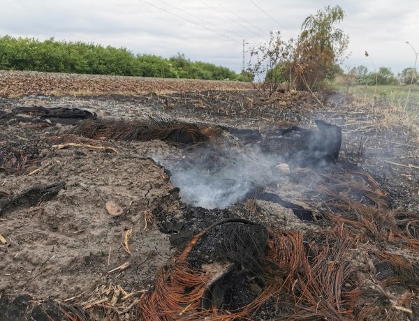 Lángok a 4-es főút mentén – Hétvégén és szerdán is tűzesethez vonultak a katasztrófavédők