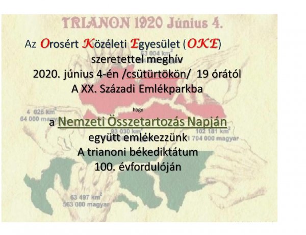 A XX. Századi Emlékparkban tart megemlékezést az Orosért Közéleti Egyesület