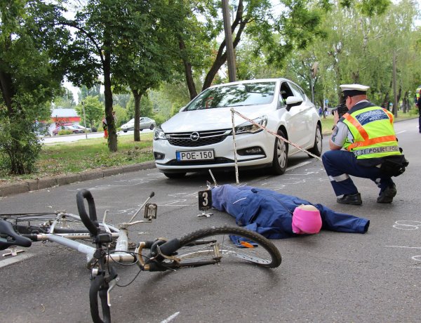 Közlekedésbiztonsági demonstráció Nyíregyházán: fókuszban az ittas járművezetés