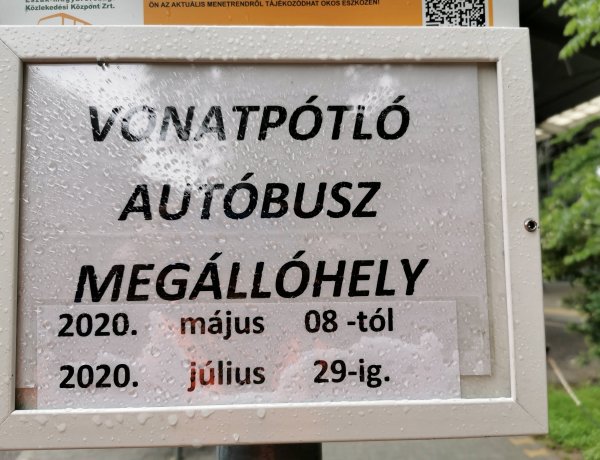 Vonatpótló autóbuszok járnak Nyíregyháza és Szerencs között július végéig