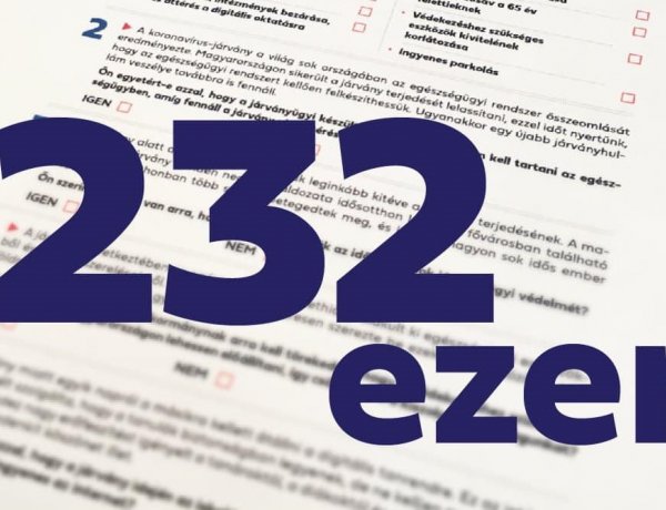 Dömötör Csaba: már 232 ezer nemzeti konzultációs kérdőívet töltöttek ki a magyar emberek