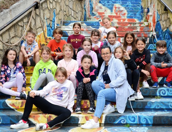 A Nyíregyházi Kodály Zoltán Általános Iskola diákjai a Szigligeti táborban