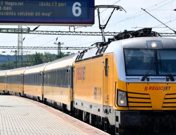 Közvetlen vasút Prágába: elindult a RegioJet Prága–Brünn–Bécs–Budapest útirányon