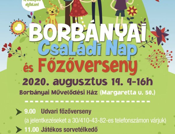 Borbányai Családi Nap és Főzőverseny                                                      