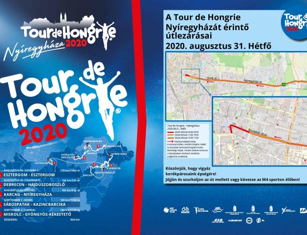 Tour de Hongrie – Ideiglenes útlezárások augusztus 30-án és 31-én Nyíregyházán