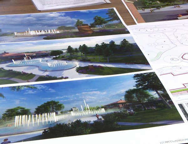 Új attrakció Sóstón – Egyedülálló szökőkút, növekvő zöldfelület és több fa a központban