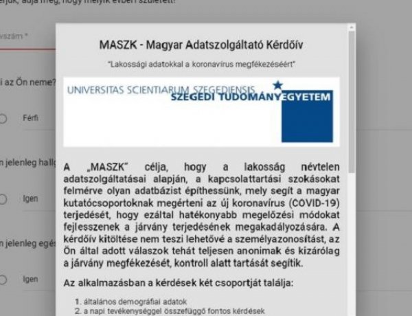 ITM: még fontosabb a vírus terjedését vizsgáló kérdőív rendszeres kitöltése