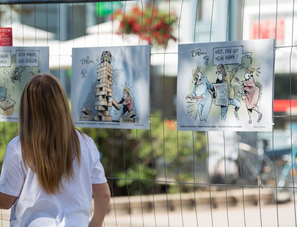 Iserlohni karikatúrák a vírushelyzetről a VIDOR Fesztiválon 