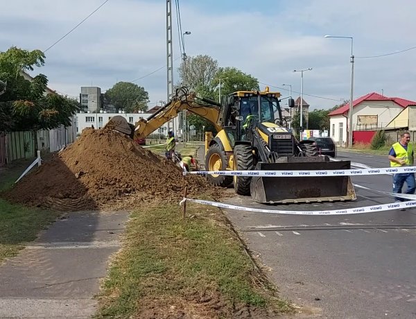 Csütörtökig várható forgalomkorlátozás a 41-esen: munkálatokat végez a Nyírségvíz