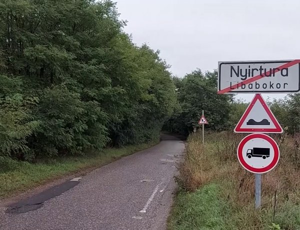 Teljesen lezárnak egy alsóbbrendű útszakaszt a forgalom elől Sóstóhegy és Libabokor között