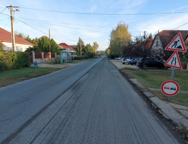 Megkezdték a Muskotály utca felmarását, forgalomkorlátozás van érvényben az útszakaszon