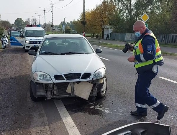 Anyagi kárral járó baleset történt Nyírtelek belterületén   