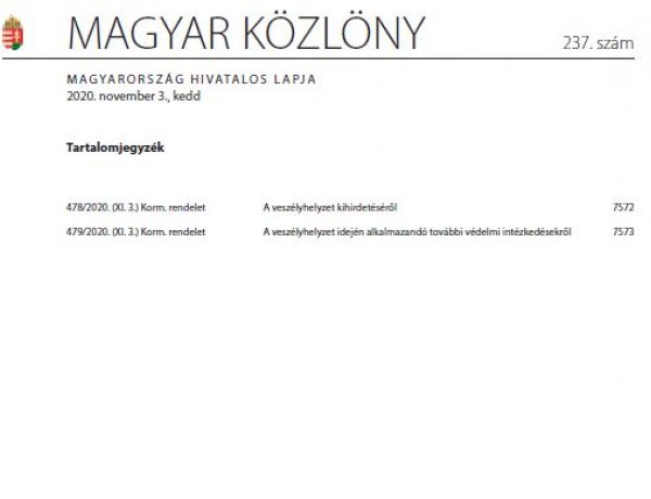 Megjelentek a további védelmi intézkedésekről szóló részletszabályok