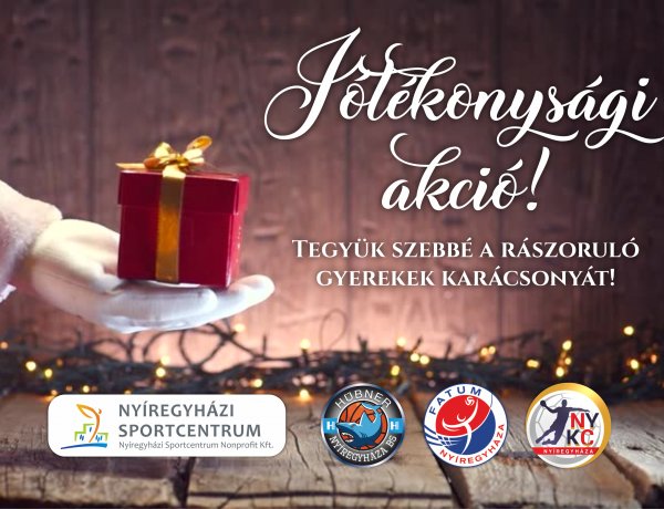 Jótékonysági akciót szervez az Élsport Kft. és a Nyíregyházi Sportcentrum