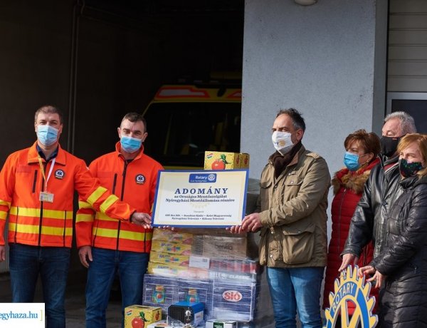 Közel 500 ezer forintnyi adomány érkezett a nyíregyházi mentőállomásra