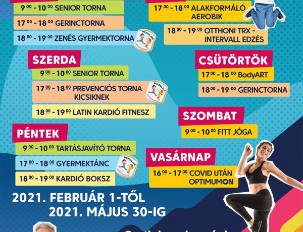 Februártól ismét Mozdulj Nyíregyháza – Új elemekkel bővül az ingyenes online kínálat