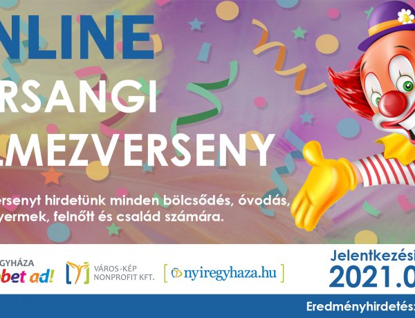 Online farsangi jelmezverseny – Fotópályázat                