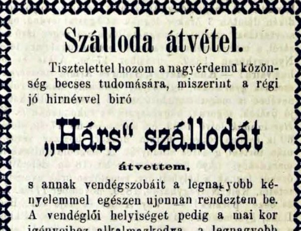 Amiről az utcák mesélnek... - A Hárs vendéglő történetéből  