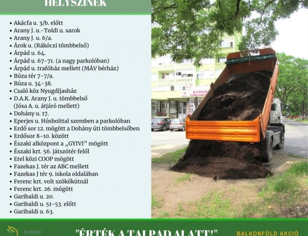 Idén is biztosít balkonföldet a város lakóinak a NYÍRVV Nonprofit Kft.