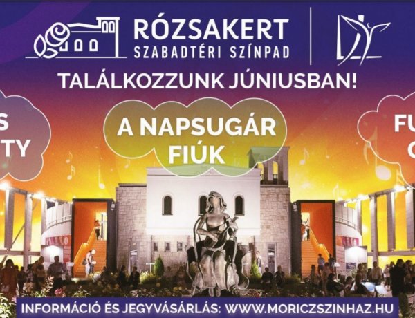 Júniustól színházi sikerdarabokkal várja nézőit Nyíregyháza legszebb Rózsakertje