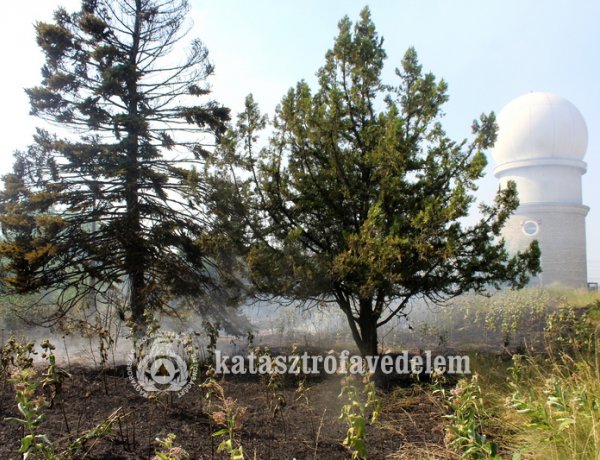 Kigyulladt egy tizenkét négyzetméteres faház Napkornál, a tűz több területre átterjedt