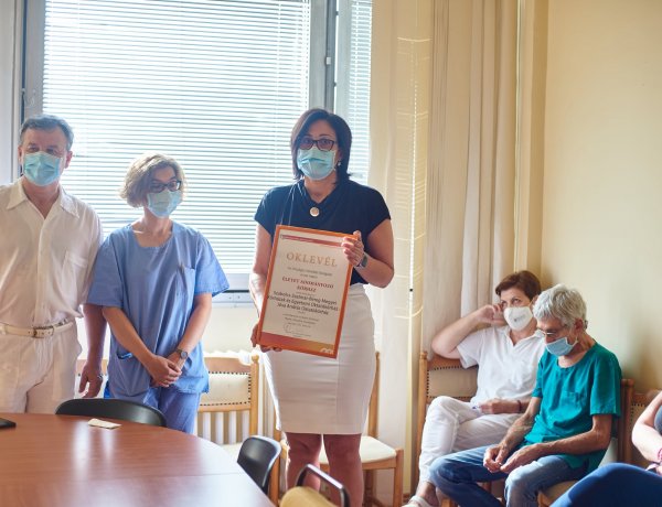 Eredményes munkájáért kapott „Életet adományozó kórház” címet a Jósa András Oktatókórház