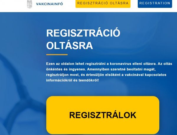 Még mindig nem késő oltásra regisztrálni                                  