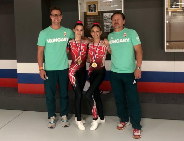 Aranyérmes aerobikosok Szlovákiában - Nemzetközi versenyen a Spartacus Torna Club