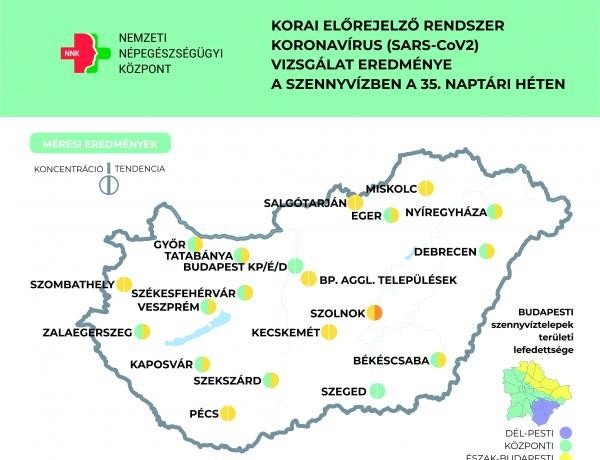 NNK: enyhén csökken a szennyvíz víruskoncentrációja            