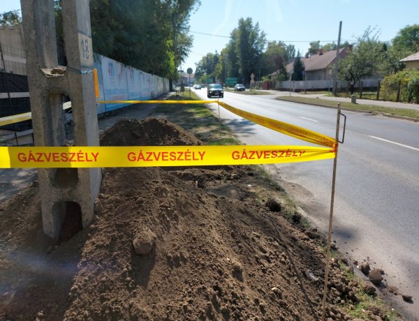 A Kállói úton útszűkülettel kell számolni gázbekötési munkálatok miatt