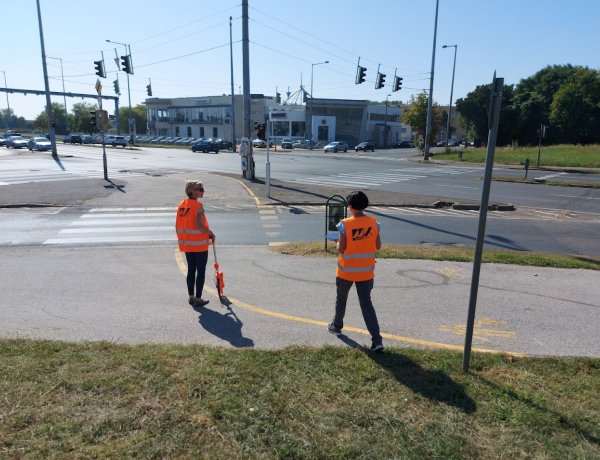 Nagy forgalmú főútvonalakon ellenőrzi a kerékpárosok áthaladását a Magyar Közút