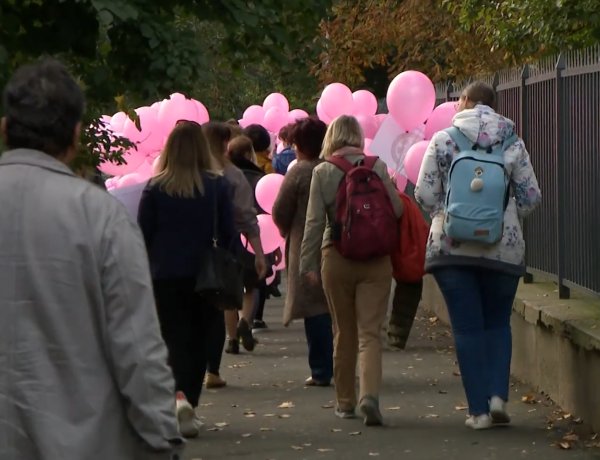 Október a mellrák elleni küzdelem hónapja – Nyíregyházán is szerveztek városi sétát