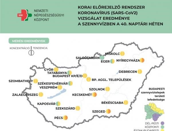 NNK: továbbra is folyamatosan emelkedik a szennyvízben mért koncentráció