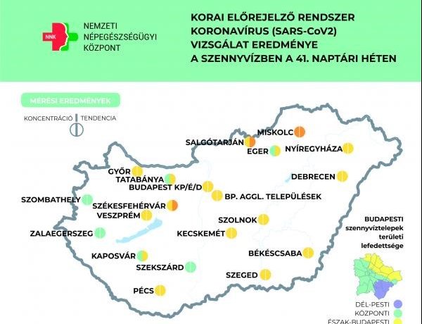NNK: Lassan, de töretlenül emelkedik a szennyvíz koronavírus koncentrációja
