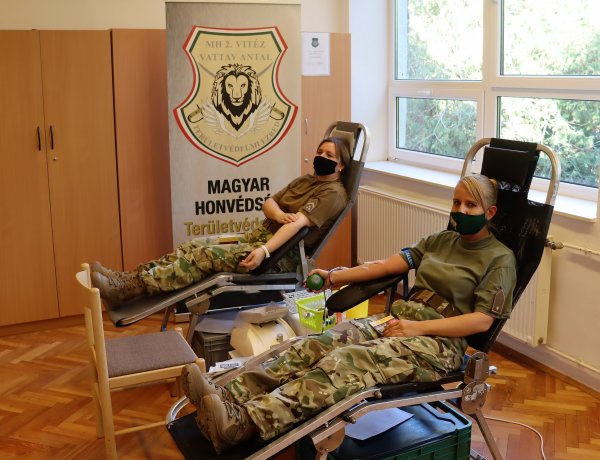 Vérüket adták a nyíregyházi katonák                             